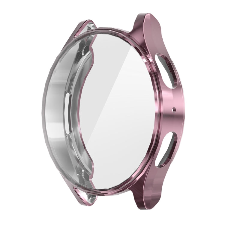 For Samsung Galaxy Watch7 44mm ENKAY Hat-Prince Full Coverage Electroplated Soft TPU Case with Screen Protection(Pink)