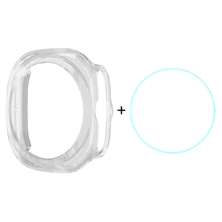 For Samsung Galaxy Watch Ultra 47mm / Ultra 2025 ENKAY Hat-Prince Electroplated Hard PC Cover + 0.2mm 9H Glass Screen Protector(Transparent)