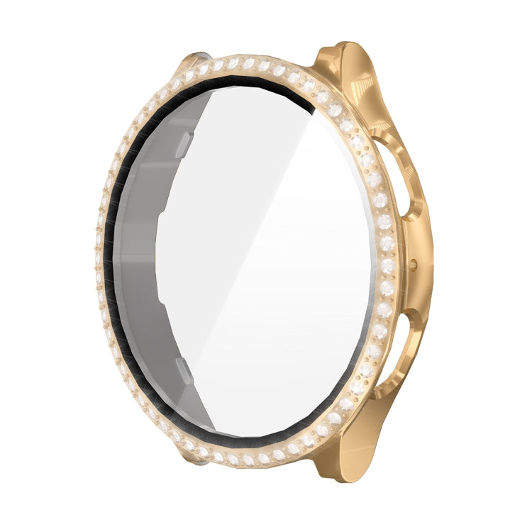 For Samsung Galaxy Watch7 40mm ENKAY Hat-Prince Blink Full Coverage PC + Tempered Glass Film Integrated Watch Case(Rose Gold)