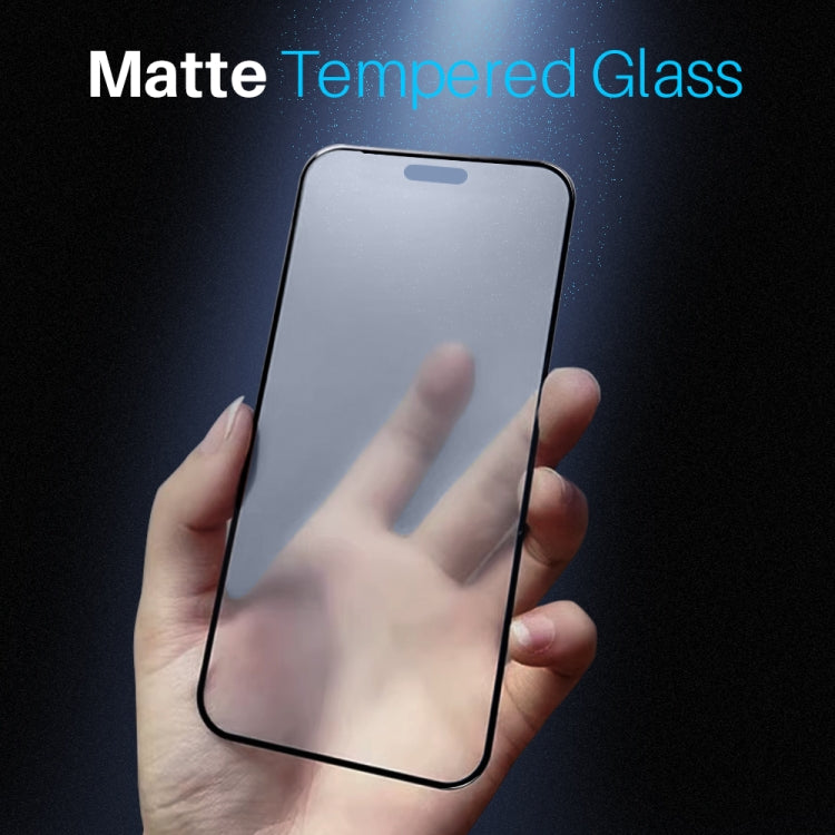 For iPhone 16 Pro NORTHJO Matte Silkscreen Anti-Fingerprint Tempered Glass Film
