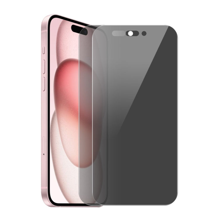 For iPhone 15 2pcs ENKAY Hat-Prince 28 Degree Anti-peeping Privacy Tempered Glass Film