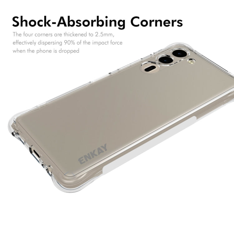 For Fujitsu Arrows We2 Plus / F-51E ENKAY Hat-Prince Transparent TPU Shockproof Phone Case