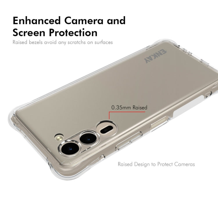 For Fujitsu Arrows We2 Plus / F-51E ENKAY Hat-Prince Transparent TPU Shockproof Phone Case