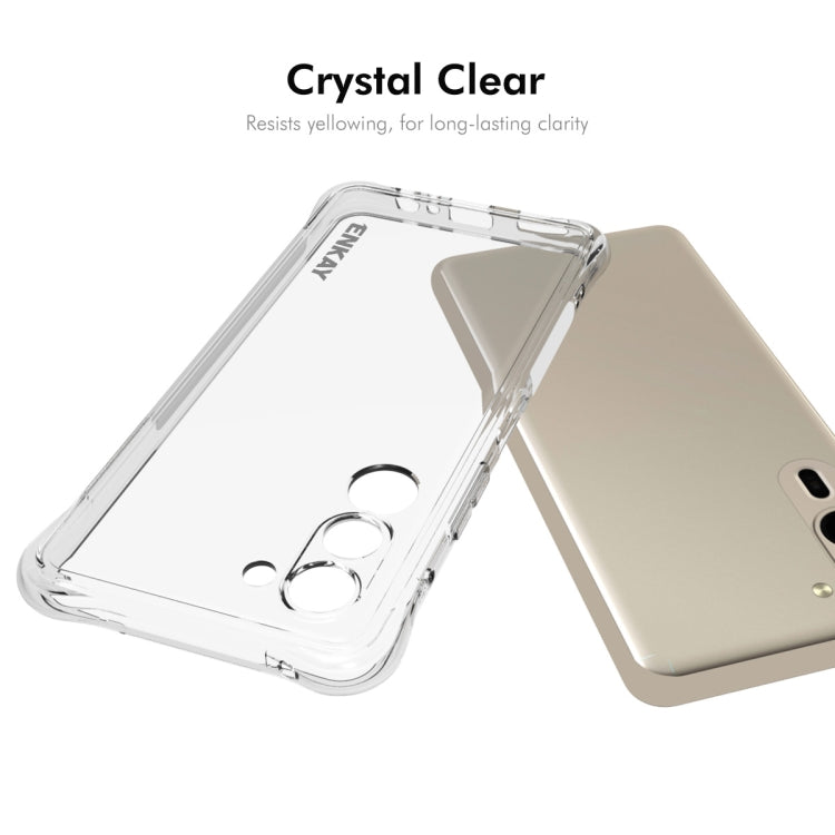 For Fujitsu Arrows We2 Plus / F-51E ENKAY Hat-Prince Transparent TPU Shockproof Phone Case