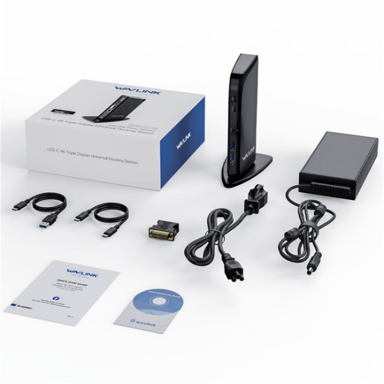 WAVLINK UG39PD1 13 in 1 Type-C Triple Monitors 4K HD Docking Station, Plug:EU Plug
