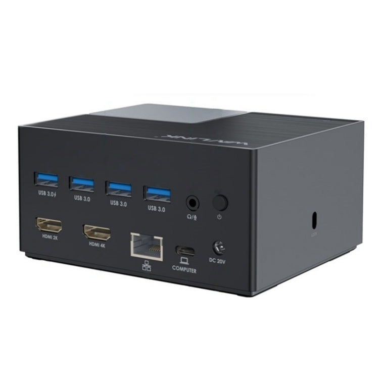 WAVLINK UG76PD2 3.5mm Audio, Gigabit Network Port Dual HD Universal Docking Station(EU Plug)