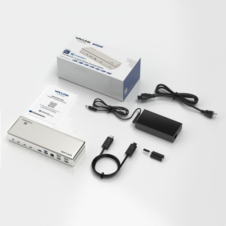 WAVLINK UTD41 PRO RJ45 / Audio / SD Card Reader 15-in-1 Thunderbolt 4 Docking Station, Plug:AU Plug