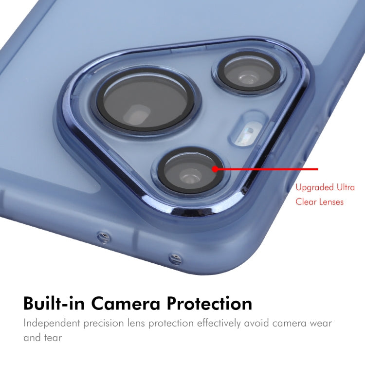 For Huawei Pura 70 ENKAY Hat-Prince Translucent Matte TPU Phone Case with Lens Film(White)