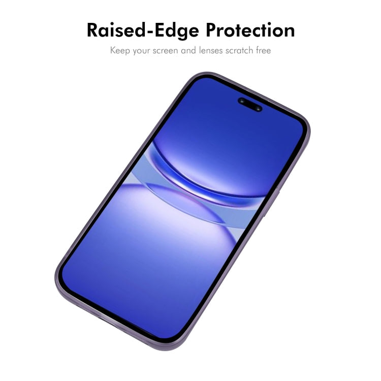 For Huawei nova 12 Pro ENKAY Hat-Prince Translucent Matte TPU Phone Case with Lens Film(White)