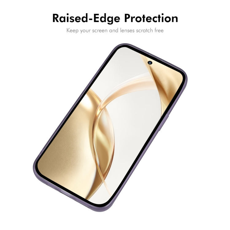 For Honor 200 Pro ENKAY Hat-Prince Translucent Matte TPU Phone Case with Lens Film(Purple)