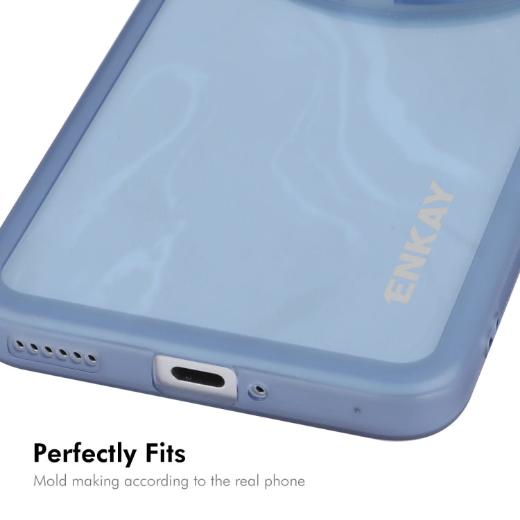 For Honor Magic6 Pro ENKAY Hat-Prince Translucent Matte TPU Phone Case with Lens Film(White)