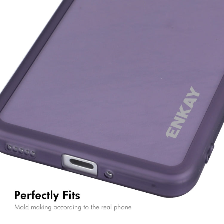 For Redmi K70 / K70 Pro ENKAY Hat-Prince Translucent Matte TPU Phone Case with Lens Film(White)