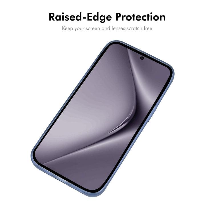For Huawei Pura 70 ENKAY Hat-Prince Translucent Matte TPU Phone Case with Lens Film + 9H Big Arc Edge Film(Blue)