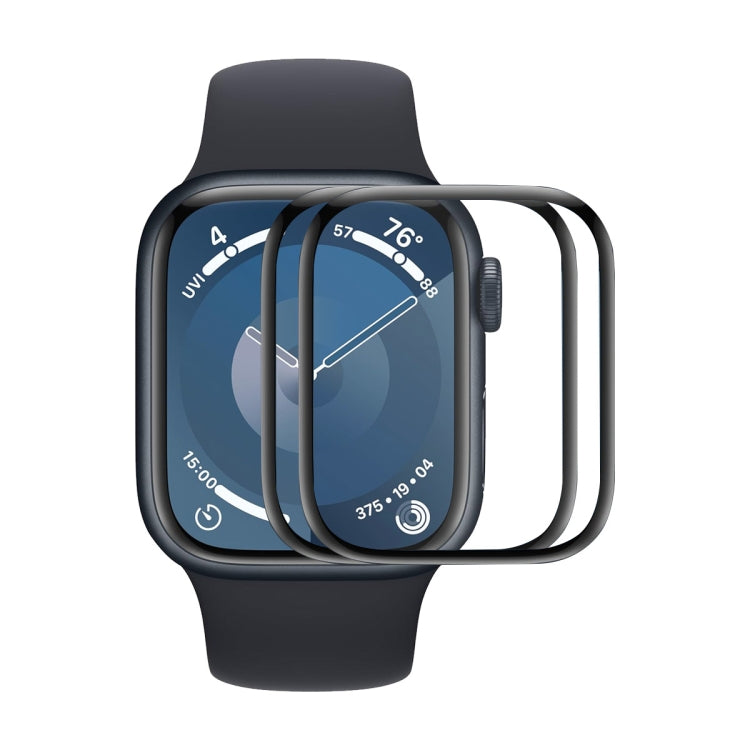 For Apple Watch Series 11 / 10 46mm 2pcs ENKAY 3D Full Coverage Soft PC Edge PMMA HD Screen Film
