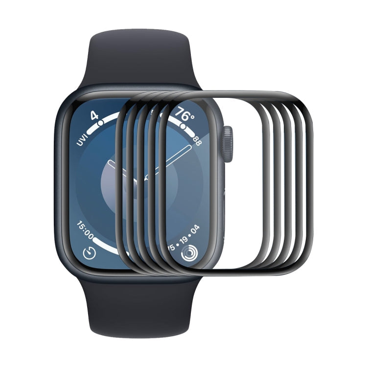 For Apple Watch Series 11 / 10 46mm 5pcs ENKAY 3D Full Coverage Soft PC Edge PMMA HD Screen Film