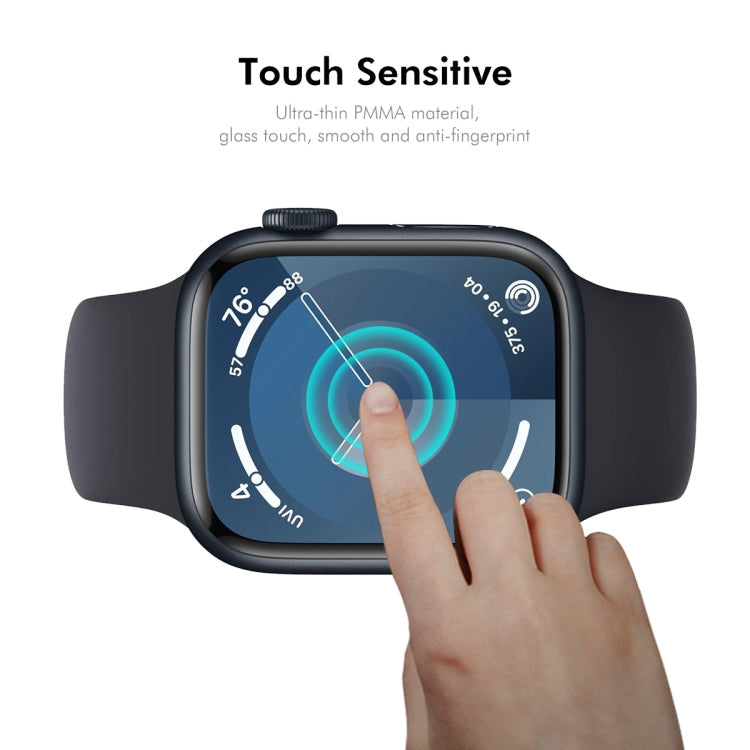 For Apple Watch Series 11 / 10 42mm 10pcs ENKAY 3D Full Coverage Soft PC Edge PMMA HD Screen Film