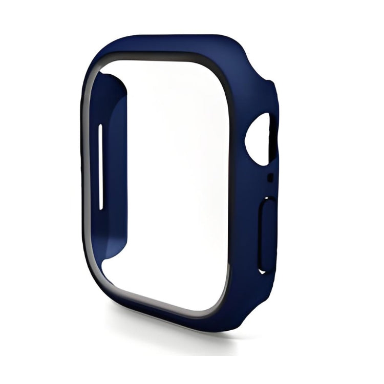 For Apple Watch Series 11 / 10 46mm ENKAY Hat-Prince PC Tempered Glass Film Integrated Watch Case(Midnight Blue)
