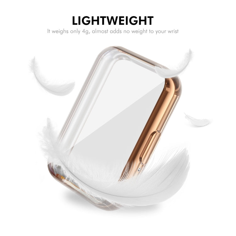 For Samsung Galaxy Fit3 ENKAY Hat-Prince Full Coverage Electroplated Soft TPU Case with Screen Protection(Rose Gold)