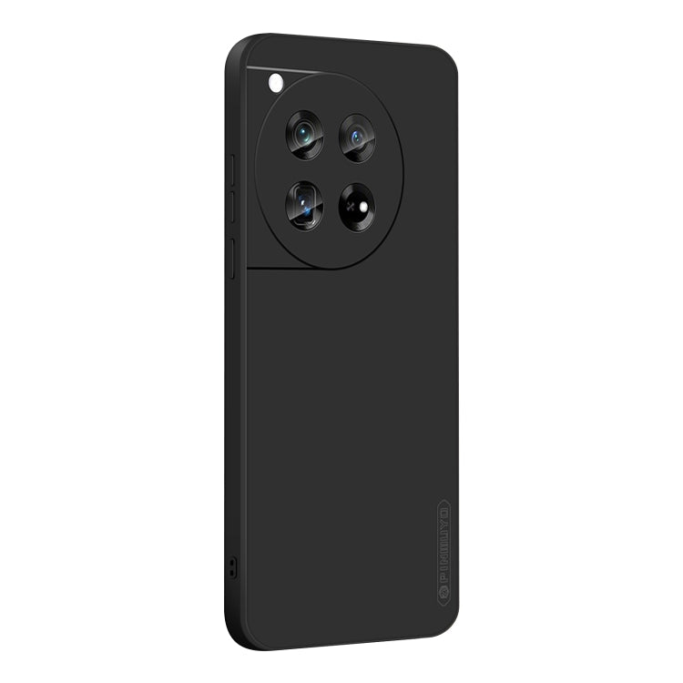 For OnePlus 12 PINWUYO Sense Series Liquid Silicone TPU Phone Case(Black)