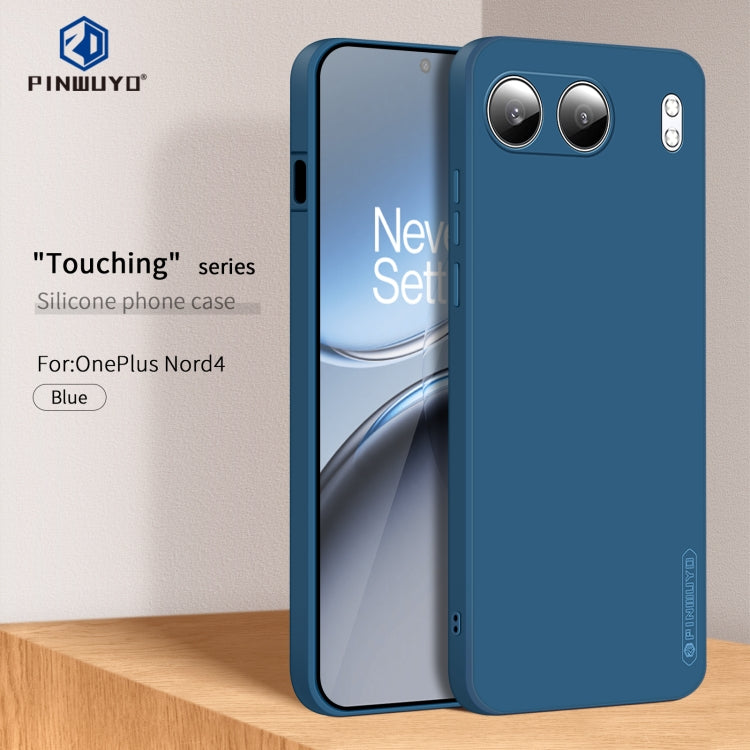 For OnePlus Nord 4 PINWUYO Sense Series Liquid Silicone TPU Phone Case(Blue)