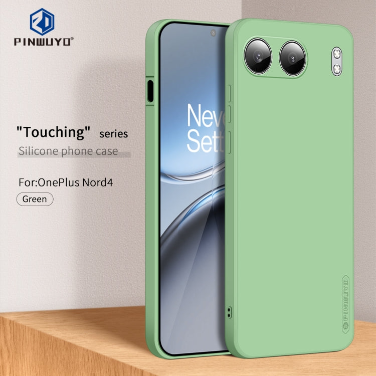 For OnePlus Nord 4 PINWUYO Sense Series Liquid Silicone TPU Phone Case(Green)