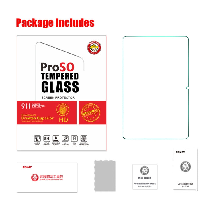 For OnePlus Pad 2 / Pad Pro ENKAY Hat-Prince 0.33mm Explosion-proof Tempered Glass Film