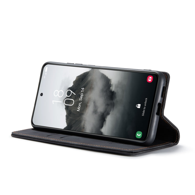 For Samsung Galaxy S24 FE 5G CaseMe 013 Multifunctional Horizontal Flip Leather Phone Case(Black)