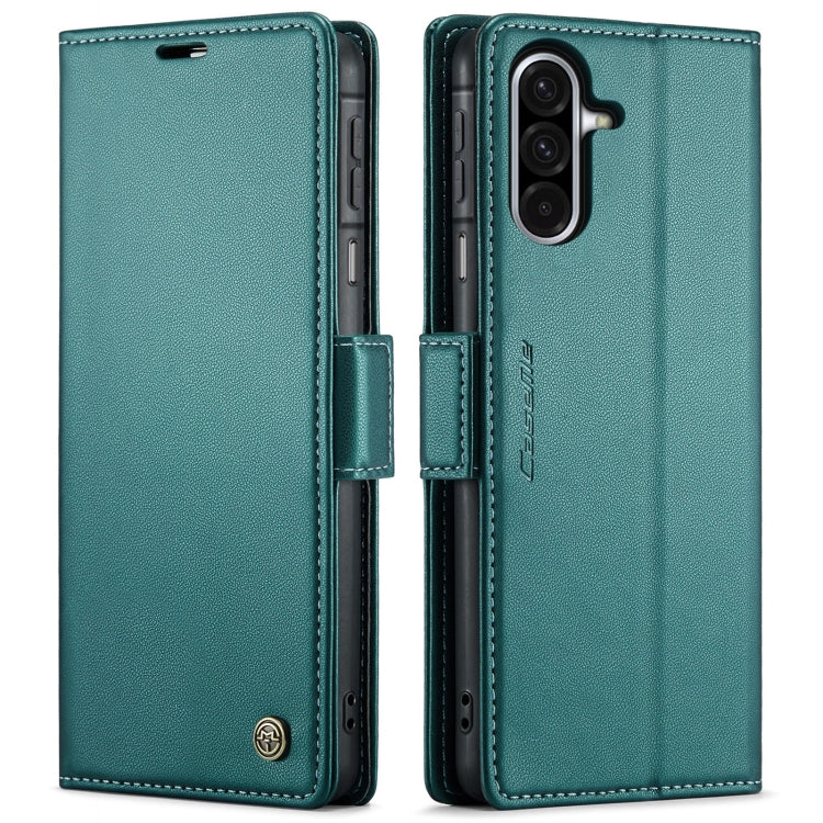 For Samsung Galaxy A26 CaseMe 023 Butterfly Buckle Litchi Texture RFID Anti-theft Leather Phone Case(Green)