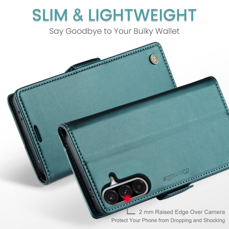 For Samsung Galaxy A36 CaseMe 023 Butterfly Buckle Litchi Texture RFID Anti-theft Leather Phone Case(Green)