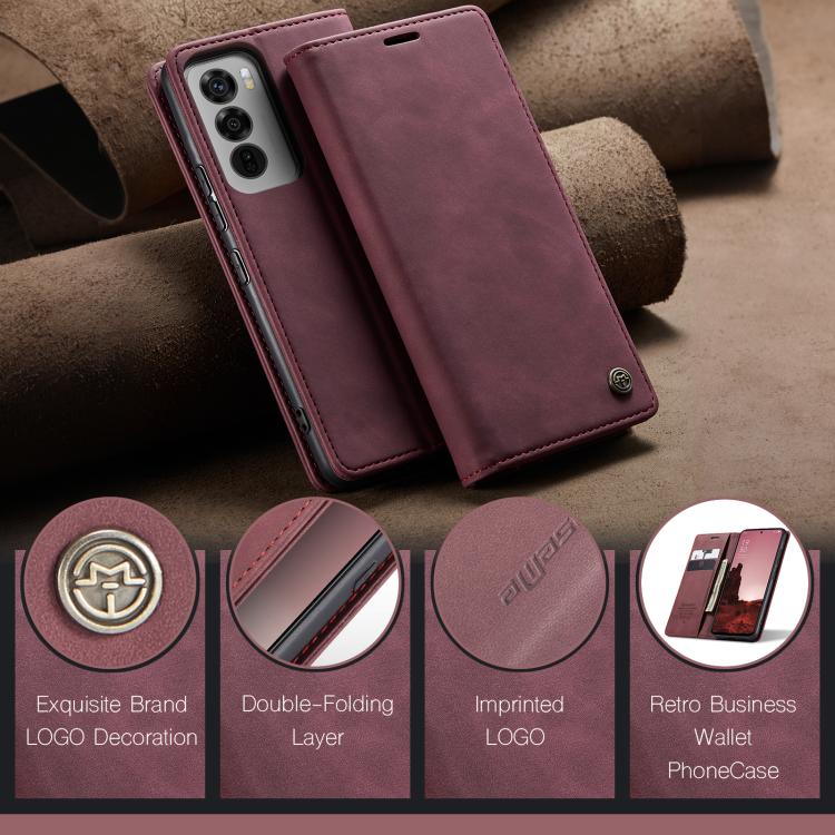 For OPPO Reno12 5G Global CaseMe 013 Multifunctional Horizontal Flip Leather Phone Case(Red)
