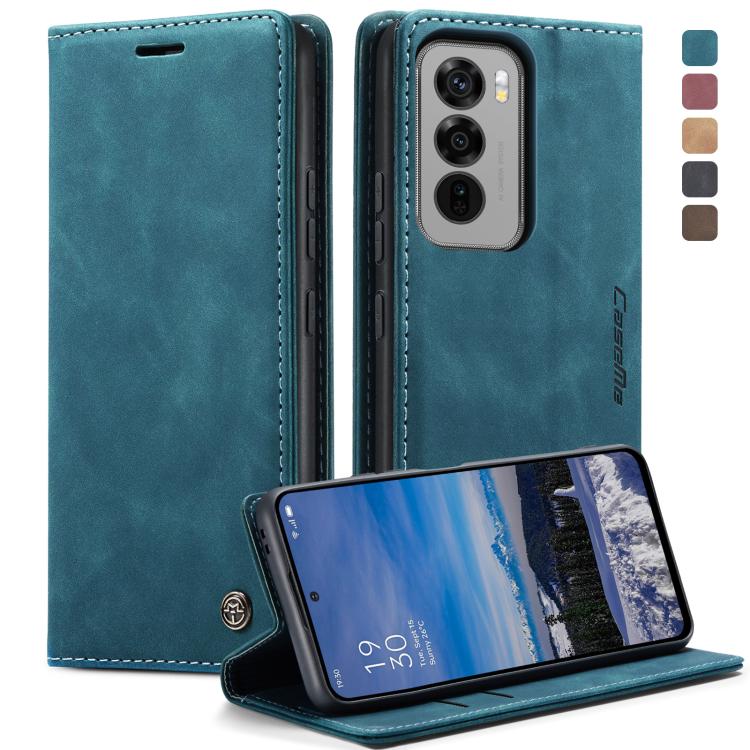 For OPPO Reno12 5G Global CaseMe 013 Multifunctional Horizontal Flip Leather Phone Case(Blue)