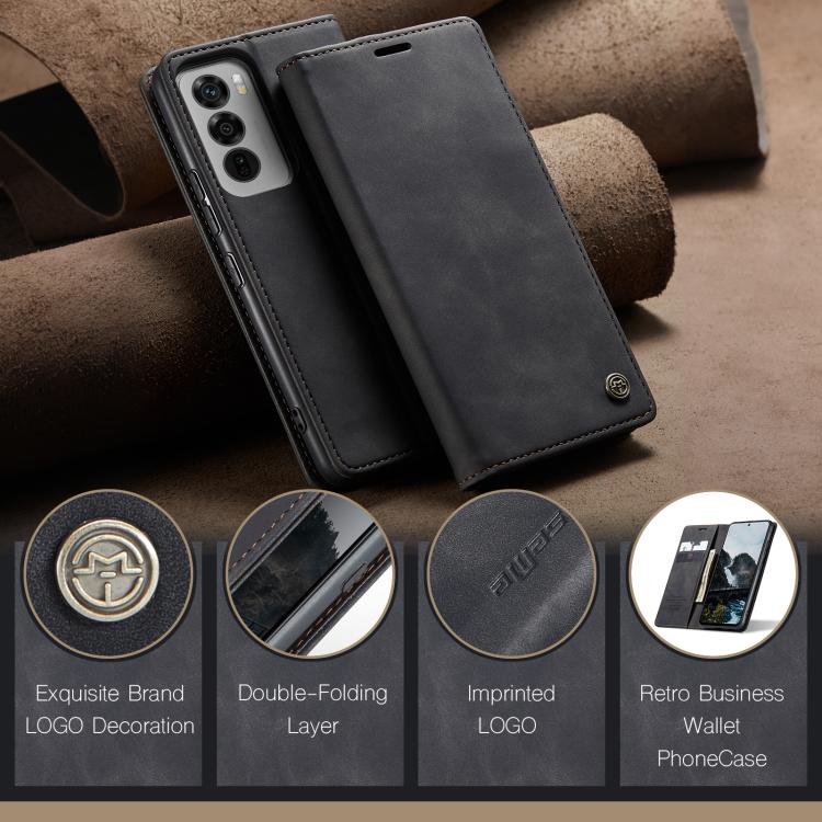For OPPO Reno12 5G Global CaseMe 013 Multifunctional Horizontal Flip Leather Phone Case(Black)