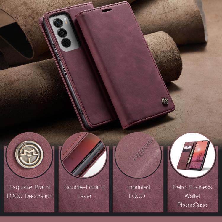 For OPPO Reno12 Pro 5G Global CaseMe 013 Multifunctional Horizontal Flip Leather Phone Case(Red)