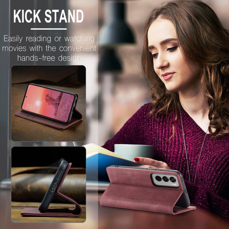 For OPPO Reno12 Pro 5G Global CaseMe 013 Multifunctional Horizontal Flip Leather Phone Case(Red)