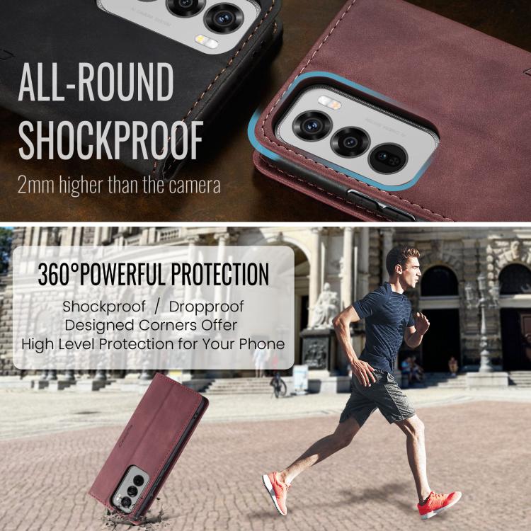 For OPPO Reno12 Pro 5G Global CaseMe 013 Multifunctional Horizontal Flip Leather Phone Case(Red)