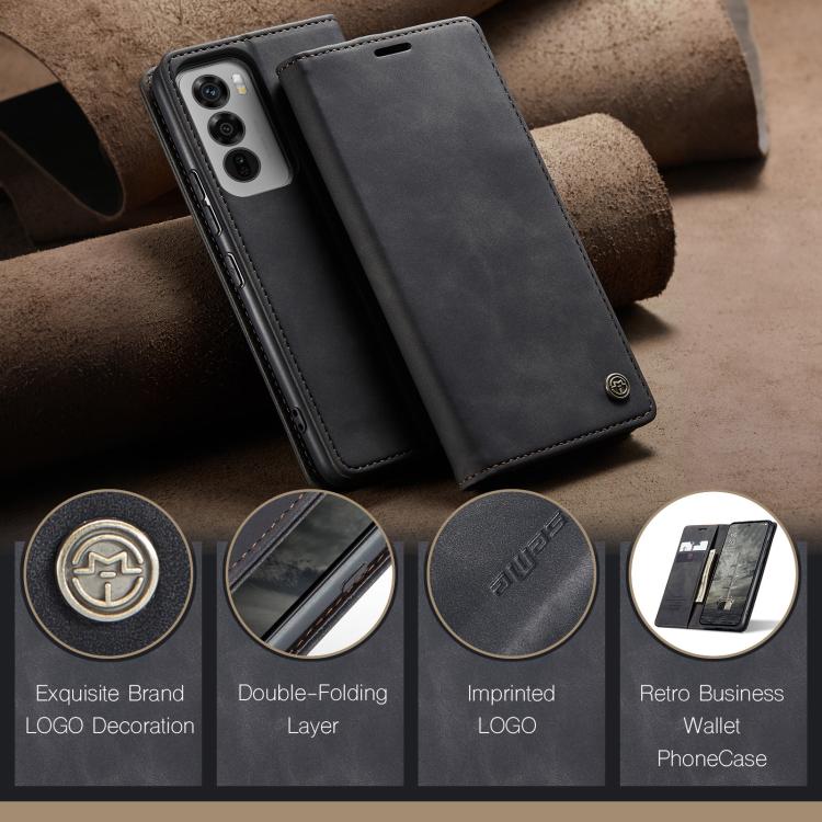 For OPPO Reno12 Pro 5G Global CaseMe 013 Multifunctional Horizontal Flip Leather Phone Case(Black)