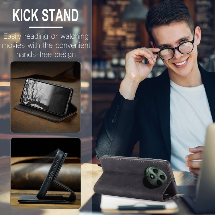 For OPPO Reno12 F /12 FS 5G CaseMe 013 Multifunctional Horizontal Flip Leather Phone Case(Black)