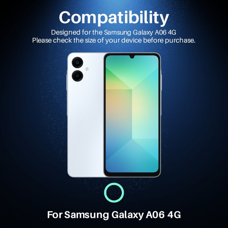 For Samsung Galaxy A06 4G NORTHJO Camera Lens Protector CD Metal Ring Tempered Glass Film(Silver)