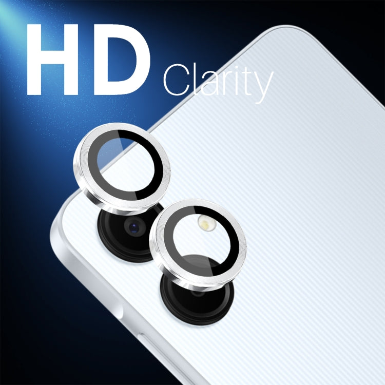For Samsung Galaxy A06 4G NORTHJO Camera Lens Protector CD Metal Ring Tempered Glass Film(Silver)