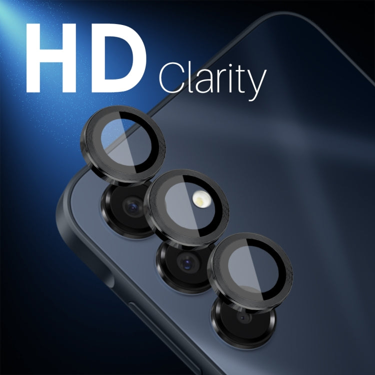NORTHJO Camera Lens Protector CD Metal Ring Tempered Glass Film, For Samsung Galaxy A16 5G, For Samsung Galaxy S24 FE 5G