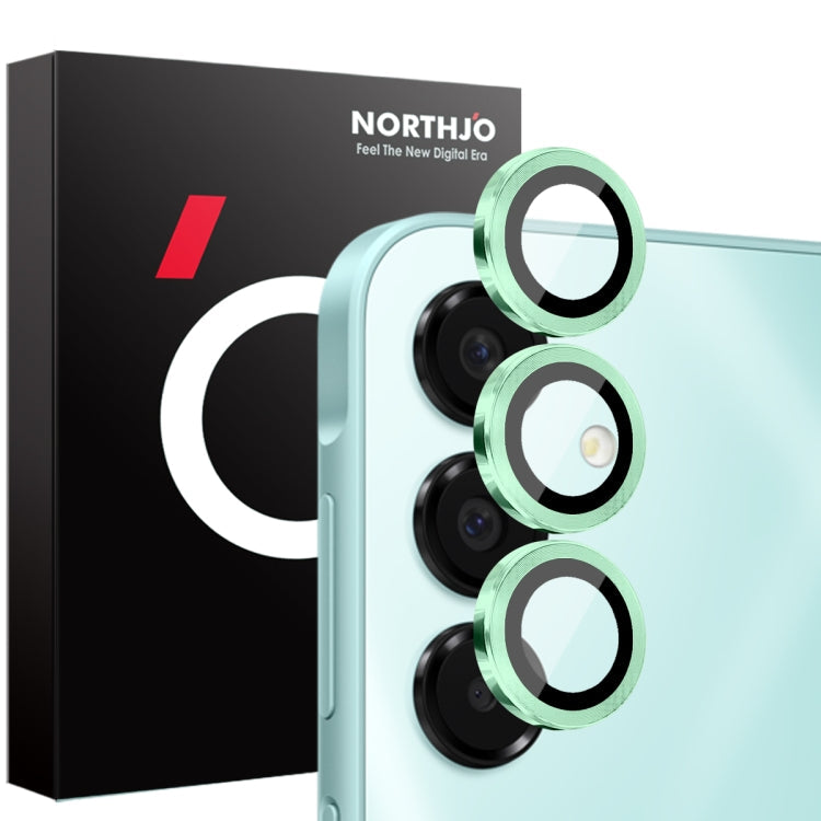 NORTHJO Camera Lens Protector CD Metal Ring Tempered Glass Film, For Samsung Galaxy A16 5G, For Samsung Galaxy S24 FE 5G