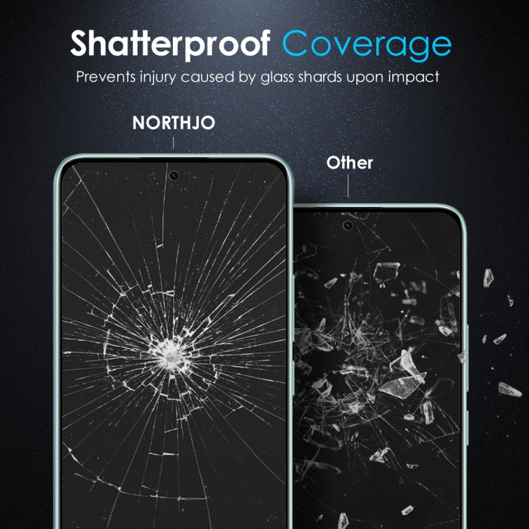 For Xiaomi Redmi Note 14 5G NORTHJO A++ Screen Tempered Glass Film