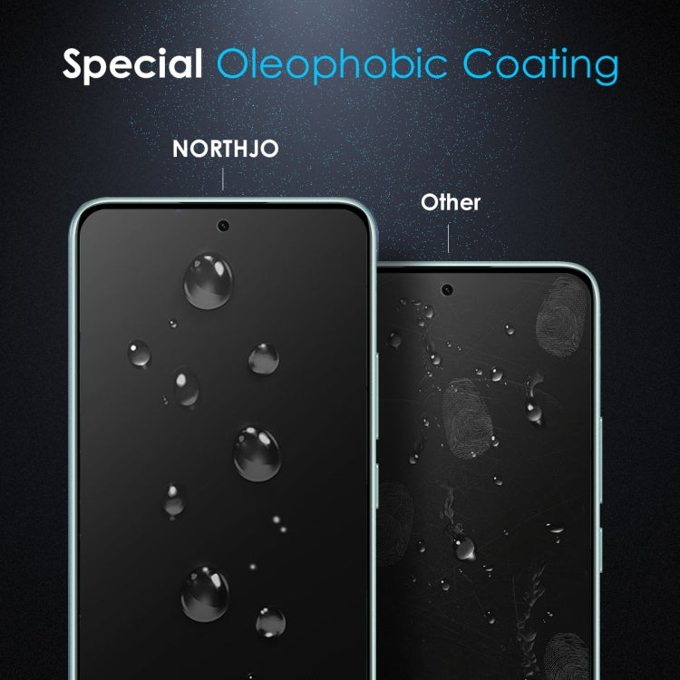 For Xiaomi Redmi Note 14 5G NORTHJO A++ Screen Full Glue Silk Printing Tempered Glass Film