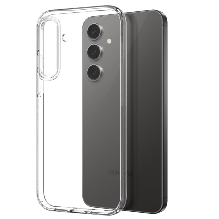 For Samsung Galaxy S25 5G NORTHJO TPU Case with Screen and Lens Film, Support Fingerprint Unlock(Transparent)