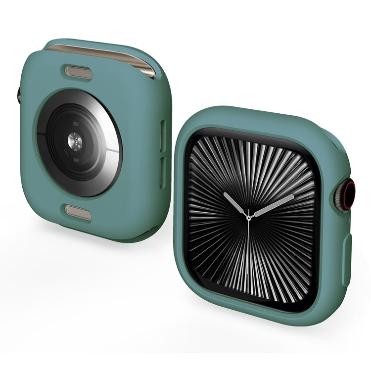 For Apple Watch Series 11 / 10 42mm ENKAY Hat-Prince 2 in 1 Candy Color TPU Watch Case with Full Coverage PMMA Soft Film(Green)