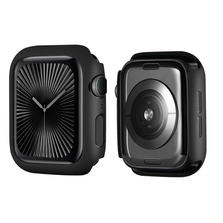 For Apple Watch Series 11 / 10 46mm ENKAY Hat-Prince Solid Color PC Watch Case Shockproof Cover(Black)