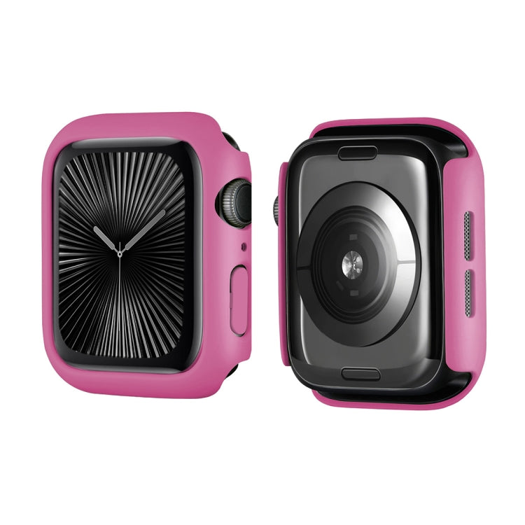 For Apple Watch Series 11 / 10 46mm ENKAY Hat-Prince Solid Color PC Watch Case Shockproof Cover(Rose)