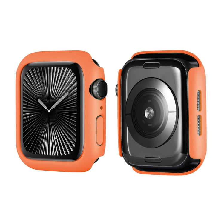 For Apple Watch Series 11 / 10 42mm ENKAY Hat-Prince Solid Color PC Watch Case Shockproof Cover(Orange)