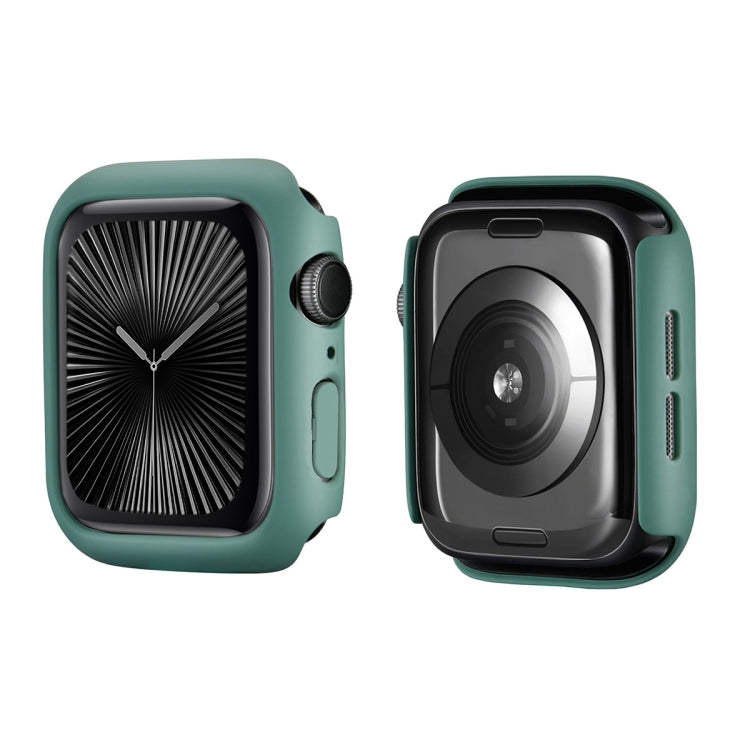 For Apple Watch Series 11 / 10 42mm ENKAY Hat-Prince Solid Color PC Watch Case Shockproof Cover(Green)