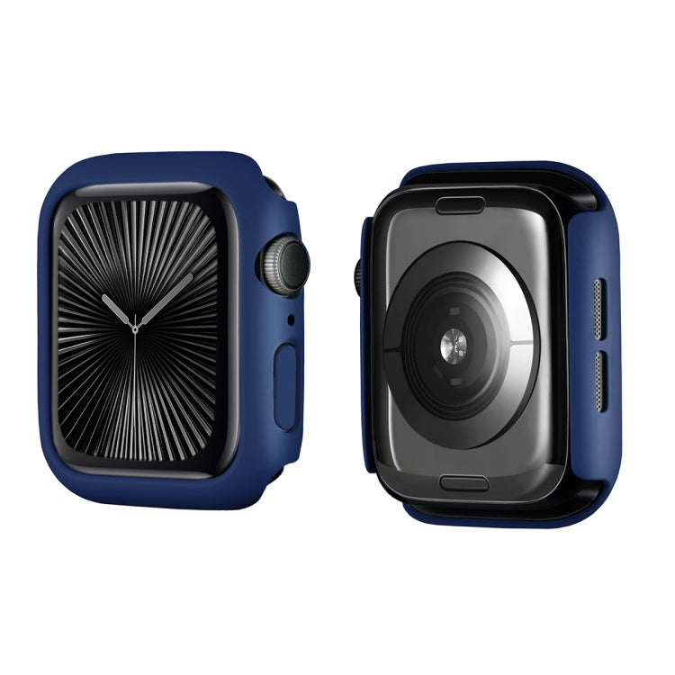 For Apple Watch Series 11 / 10 42mm ENKAY Hat-Prince Solid Color PC Watch Case Shockproof Cover(Dark Blue)